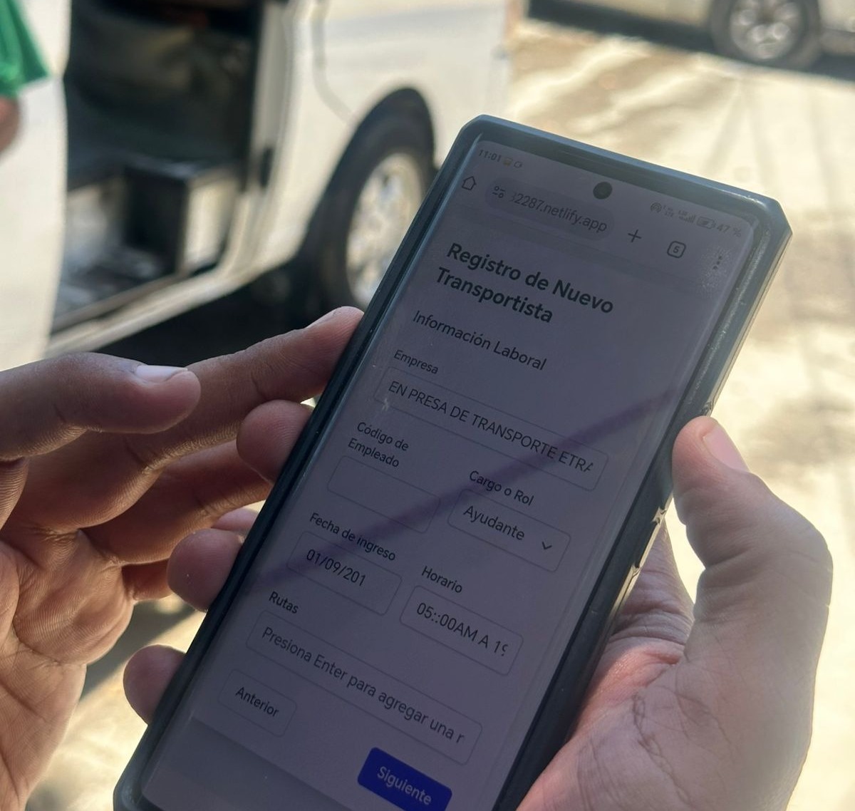 Autoridades de transporte implementan plataforma virtual para censo de transportistas en San Pedro Sula